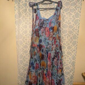 Alahna Tie Strap Floral Maxi Dress